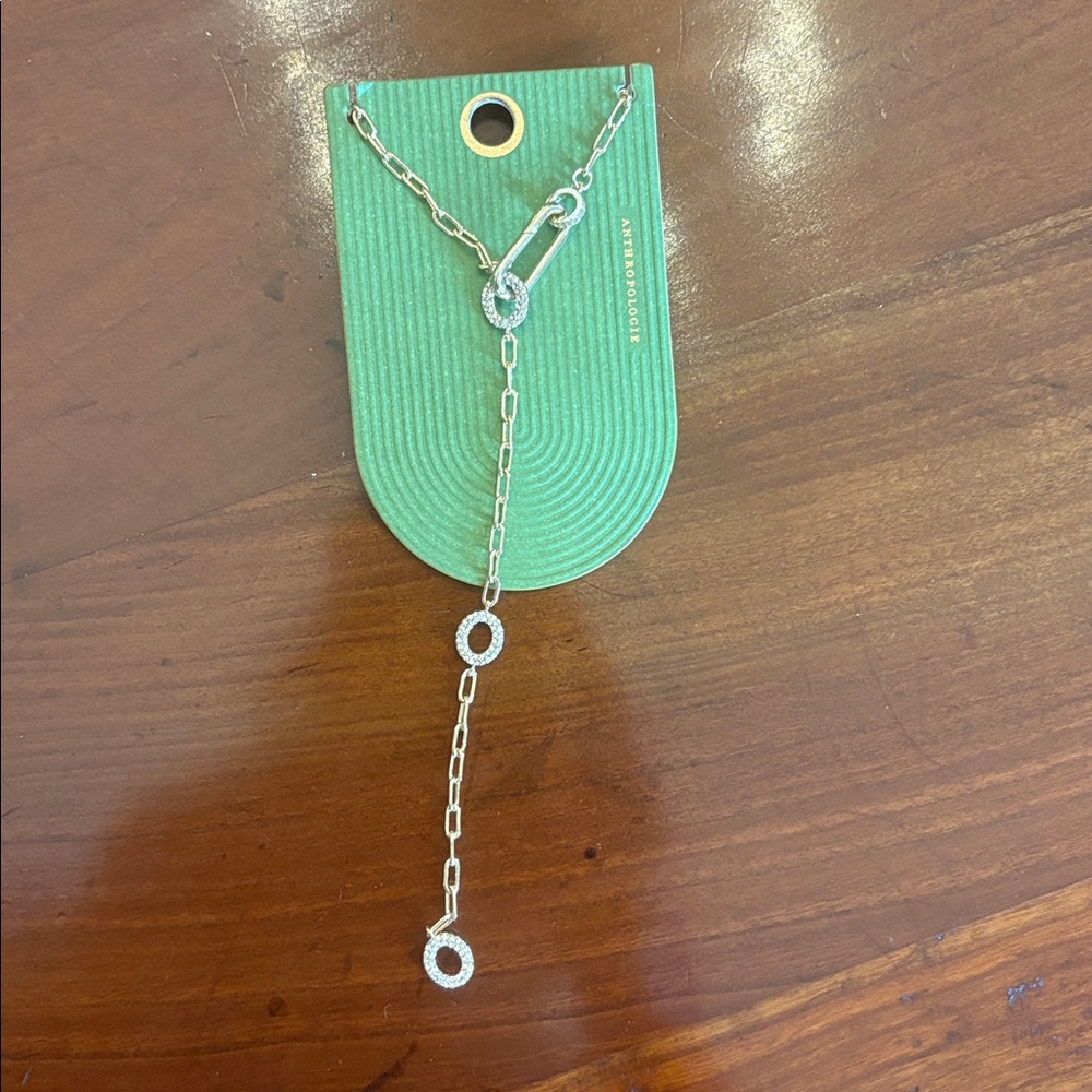 NWT Anthropologie Charmed Paperclip Chain Necklace MSRP $68 - Picture 4 of 13